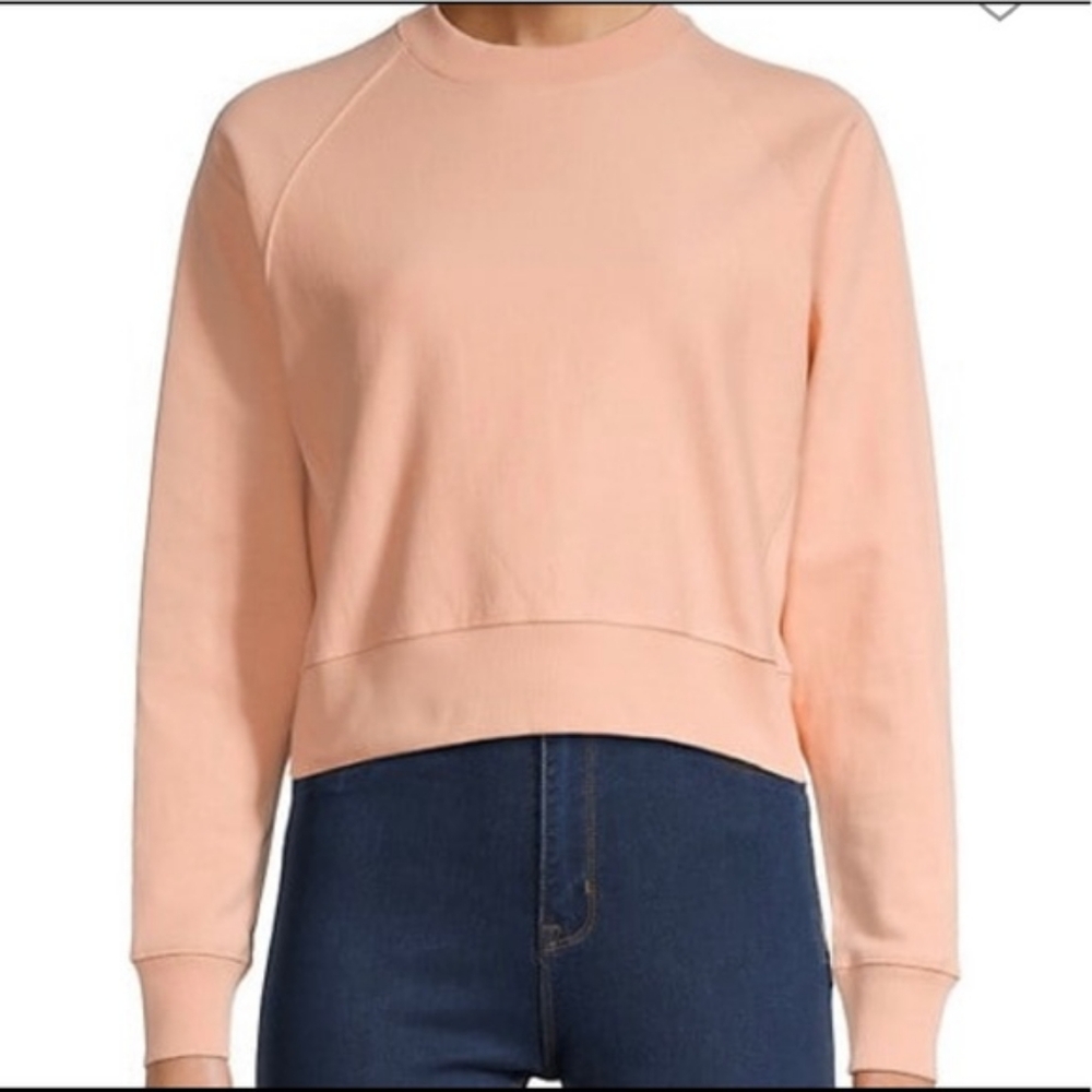 Thakoon Peach Long Sleeve Sweatshirt